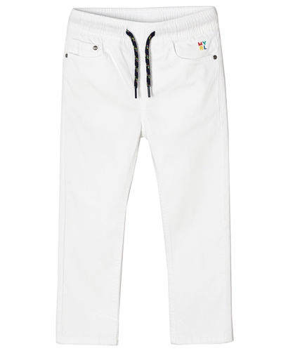 Mayoral Boy's Twill Pants in White