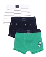 Mayoral Boy's Three-piece Boxers Set in Green