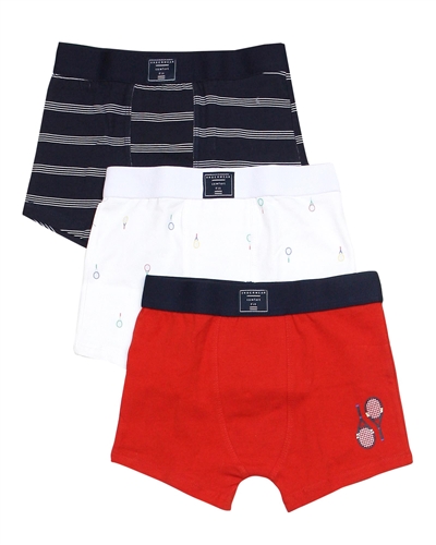 Mayoral Boy's Three-piece Boxers Set in Red