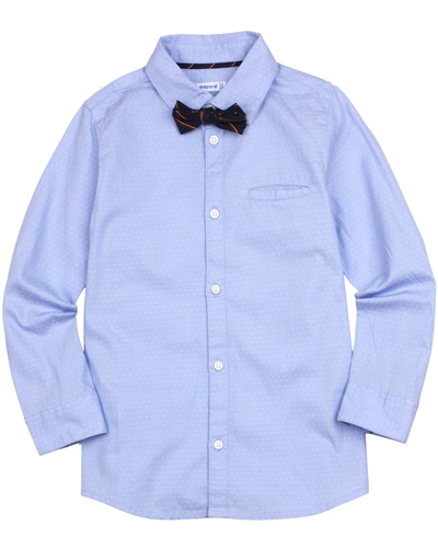 Mayoral Boy's Dress Shirt with Bow Tie