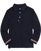 Mayoral Boy's Polo with Woven Collar in Navy