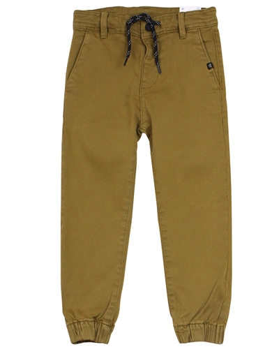 Mayoral Boy's Twill Jogger Pants in Mustard