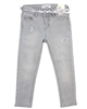 Mayoral Girl's Gray Denim Pants with Belt
