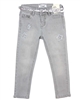 Mayoral Girl's Gray Denim Pants with Belt