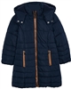Mayoral Girl's Quilted Coat with Hood in Navy