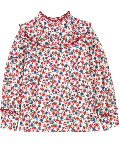 Mayoral Girl's Floral Print Blouse