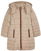 Mayoral Girl's Quilted Coat with Hood in Beige