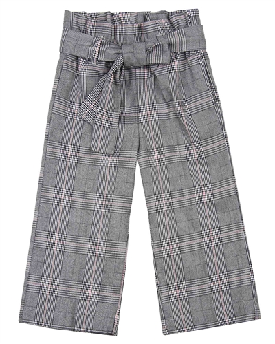 Mayoral Girl's High-waisted Plaid Pants