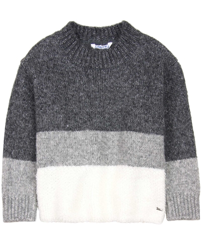 Mayoral Girl's Wide Fit Striped Pullover