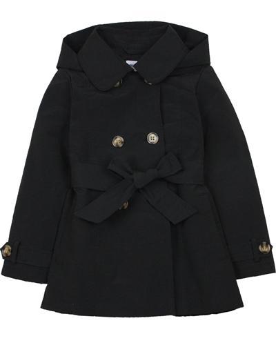 Mayoral Girl's Trench Coat in Black