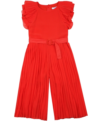 Mayoral Girl's Chiffon Pleated Jumpsuit