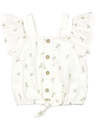 Mayoral Girl's Embroidered Flowers Blouse