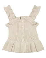 Mayoral Girl's Rib Knit Cropped Top with Lurex