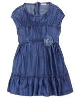 Mayoral Girl's Tiered Chambray Dress
