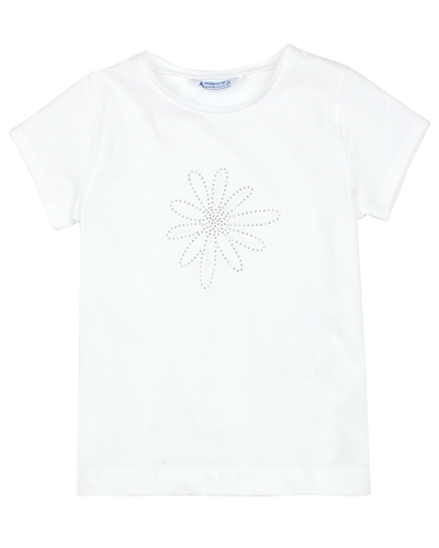 Mayoral Girl's T-shirt with Daisy Applique