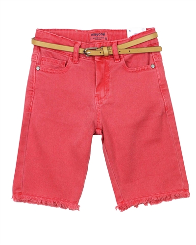 Mayoral Girl's Denim Biker Shorts