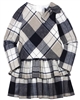 Mayoral Girl's Plaid Dress with Layered Bottom