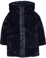 Mayoral Girl's Reversible Faux Fur Coat