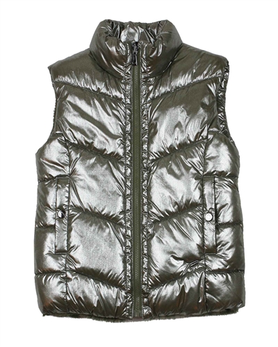 Mayoral Girl's Quilted Shiny Puffer Vest
