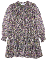 Mayoral Girl's Chiffon Dress in Small Floral Print