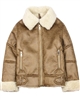 Mayoral Girl's Faux Shearling Jacket in Brown