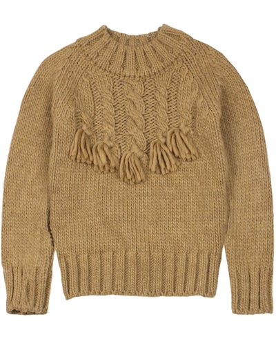 Mayoral Girl's Chunky Knit Sweater in Brown