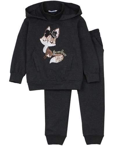 Mayoral Girl's Tracksuit with Sequin Squirrel