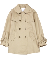 Mayoral Girl's Trench Coat with Pleated Back