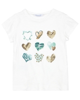 Mayoral Girl's T-shirt with Hearts
