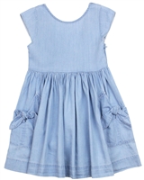 Mayoral Girl's Chambray Dress with Pockets