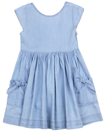 Mayoral Girl's Chambray Dress with Pockets