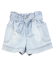 Mayoral Girl's Paperbag Waist Denim Shorts