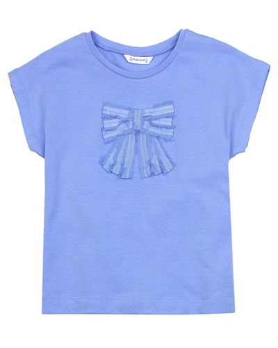 Mayoral Girl's T-shirt with Satin Bow
