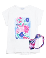 Mayoral Girl's T-shirt with Floral Print