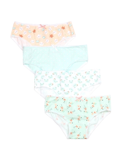 Mayoral Girl's 4-piece Underwear Set in Green
