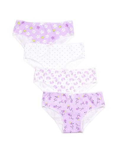 Mayoral Girl's 4-piece Underwear Set in Lilac