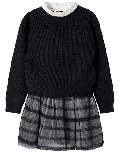 Mayoral Girl's Two-in-One Look Party Dress