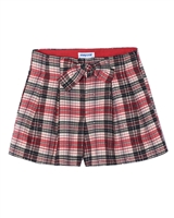Mayoral Girl's Pleated Plaid Shorts