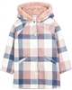 Mayoral Girl's Hooded Plaid Coat