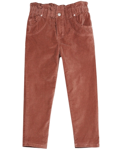 Mayoral Girl's Slouchy Velvet Pants