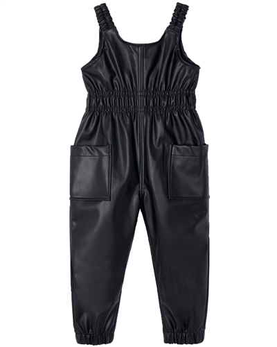 Mayoral Girl's Leatherette Jumpsuit