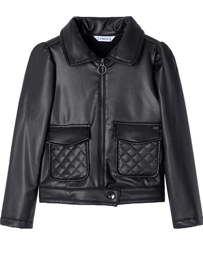 Mayoral Girl's Pleather Jacket