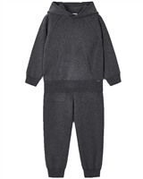 Mayoral Girl's Hooded Knit Jogging Set in Charcoal