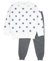 Mayoral Girl's Shag Knit Sweater and Pants Set