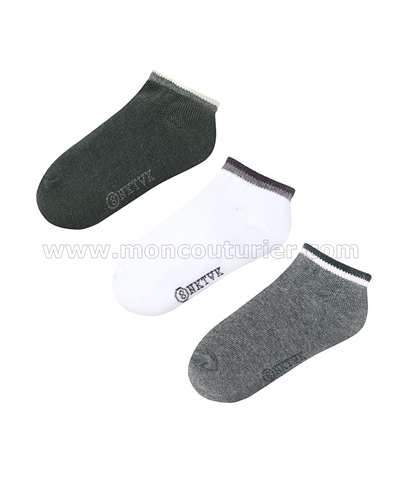 Mayoral Junior Boy's Short Sock Set Gray / White