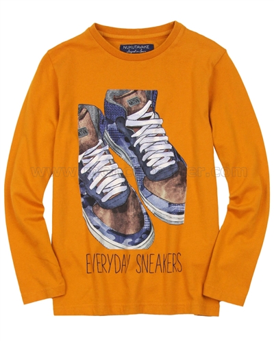 Mayoral Junior Boy's T-shirt with Boots Print