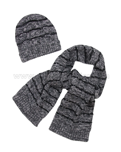 Mayoral Junior Boy's Hat and Scarf Set Black