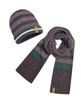 Mayoral Junior Boys' Gray Hat and Scarf Set