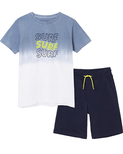 Mayoral Junior Boys' Ombre Look T-shirt and Shorts Set