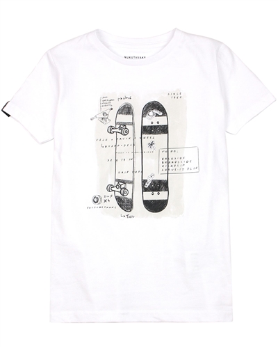 Mayoral Junior Boys' T-shirt with Skateboard Print